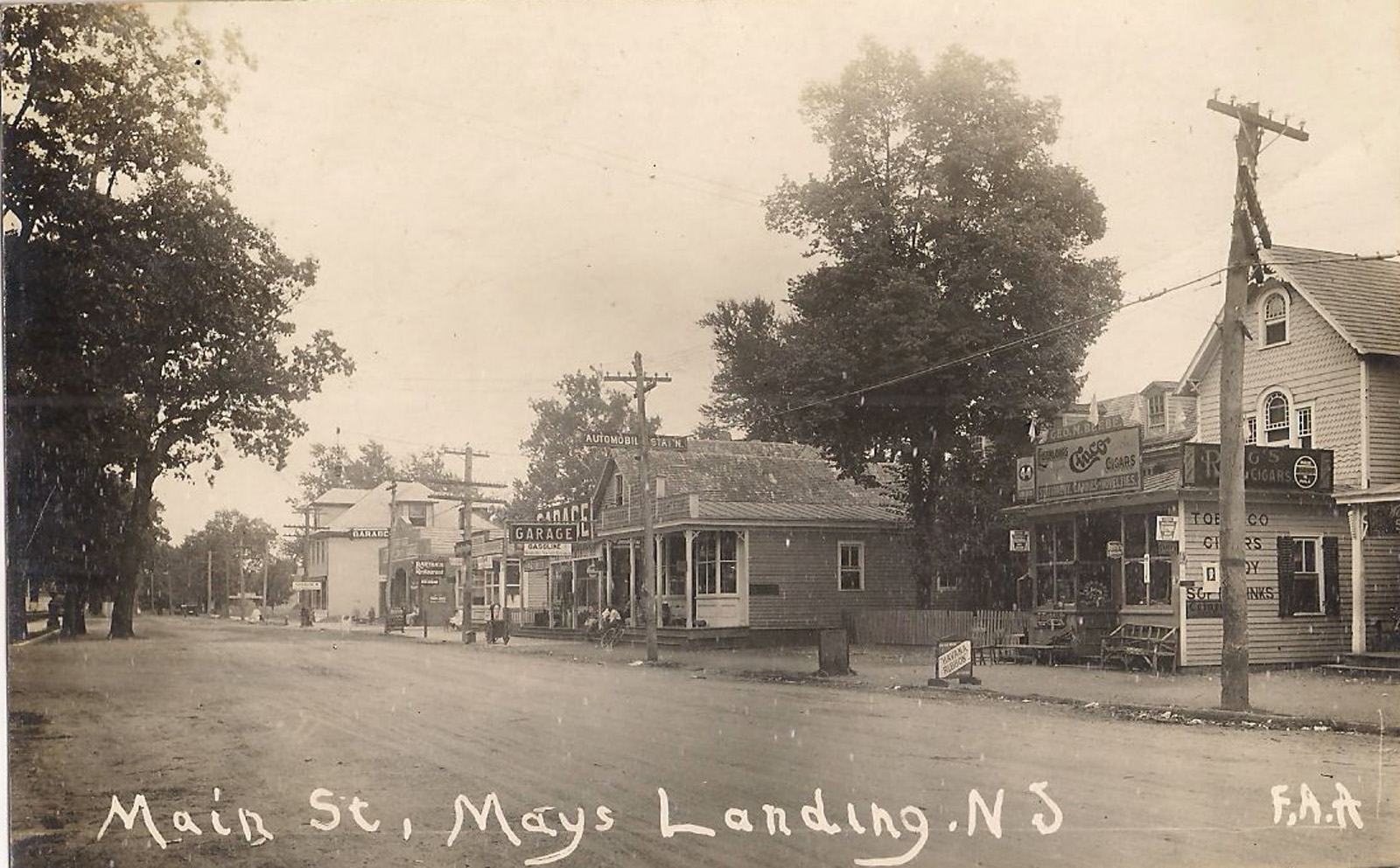 Mays Landing - Main Street view - c 1910