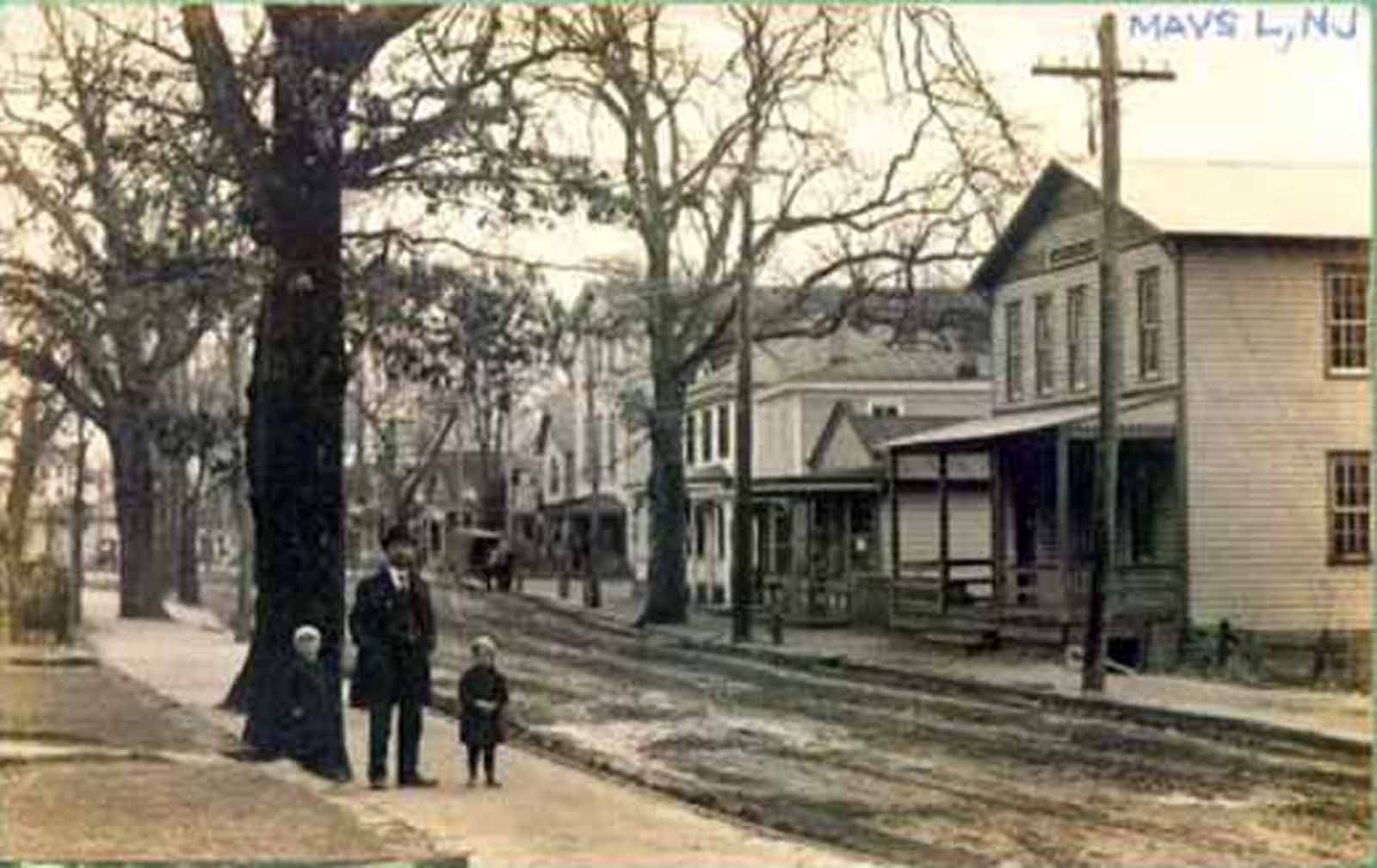 Mays Landing - View of Main Street - 1910