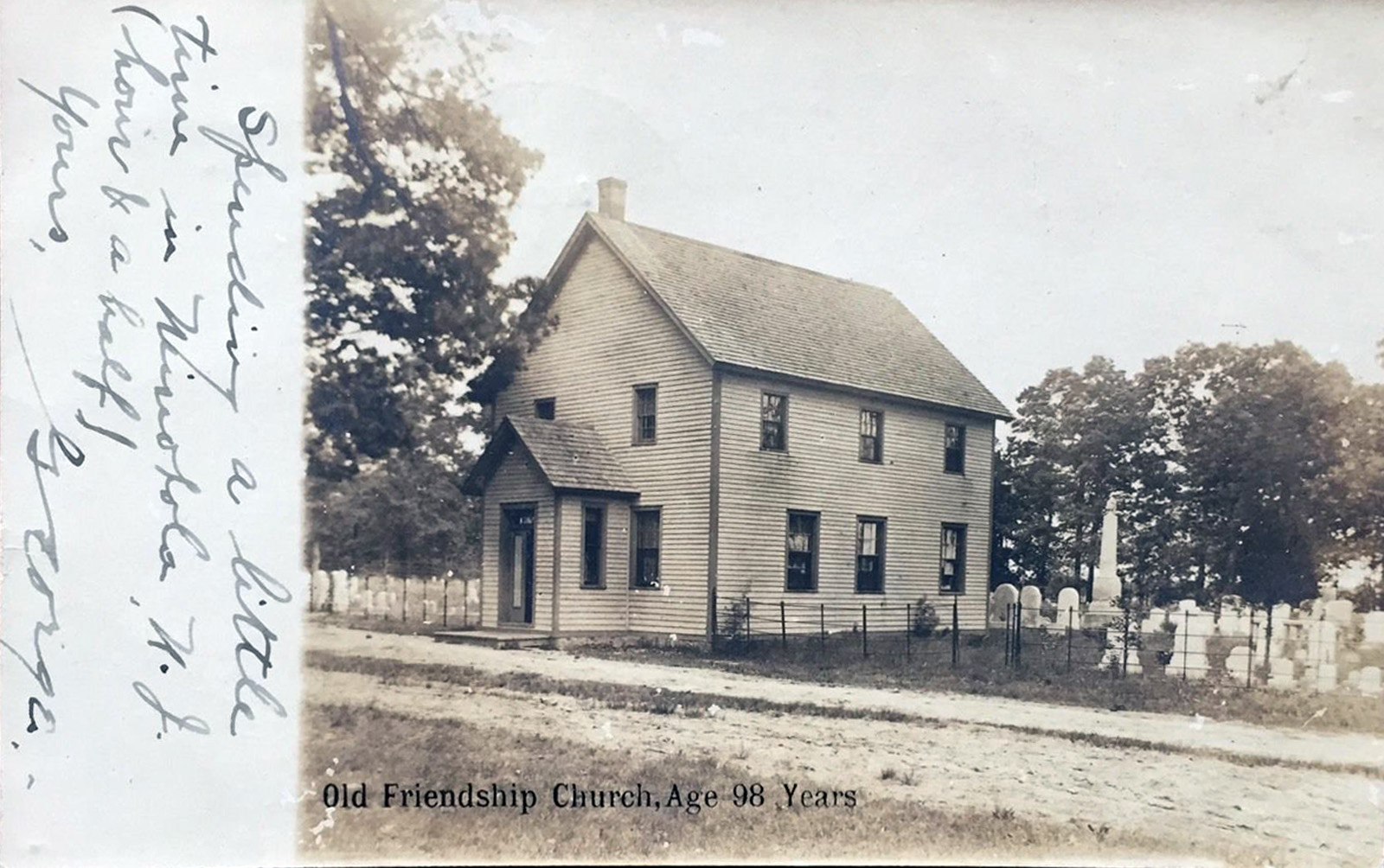 Minotola vicinity - Old Friendship Church - 1906