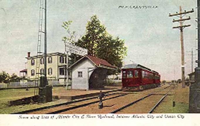 Pleasantville - Scene along the Atlantic City and Shore Railroad - c 1910