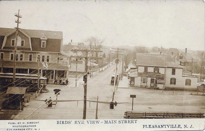 pleasantville - main street view by max kirschst - c 1910