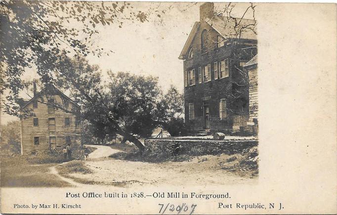 Port Republic - Post office and Old Mill - Max Kirscht - 1907