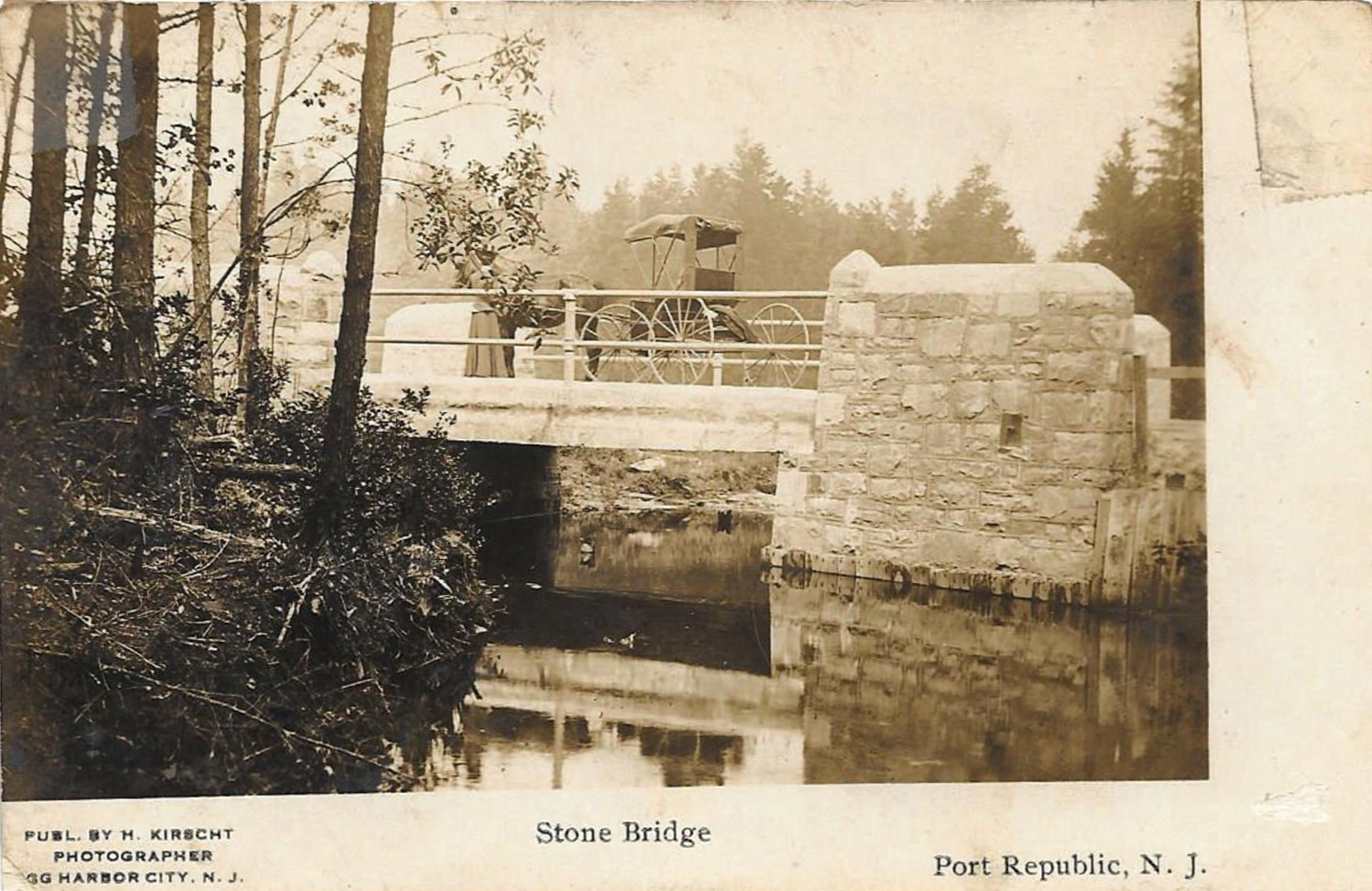 Port Republic - The Stone Bridge - By Max Kirscht - c 1910