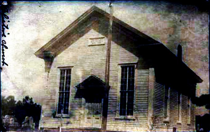 Scullville - Palestine Methodist Church - Built 1866 - 1907