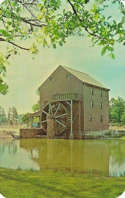 Smithville - Smithville Village - Oliphants Mill - The mill was moved to the Village by Fred and Ethel Noyes in 1964 - It was originally from Sharptown in Salem County - The mill was built in 1798 and operated until 1937