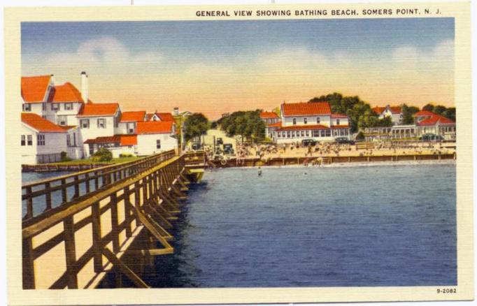 Somers Point - A general view and the bathing beach