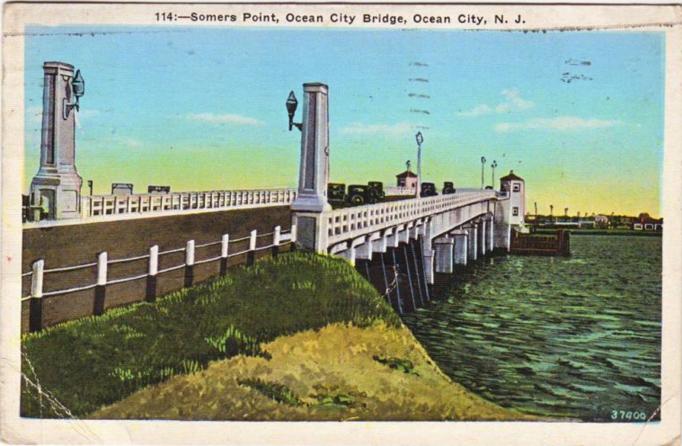 Somers Point - The Somers Point to Ocean City Bridge - 1938