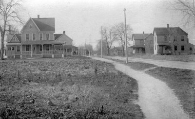 looking north from the Presbyterian Church on Allentown Road (Now North Maple Avenue), circa 1920's