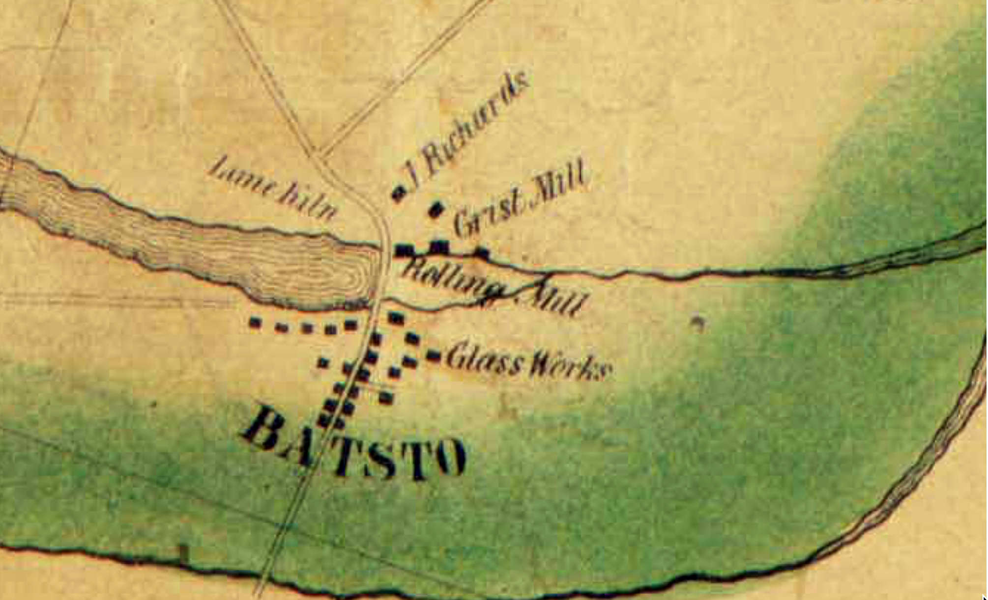 batsto - Oltley map - 1849