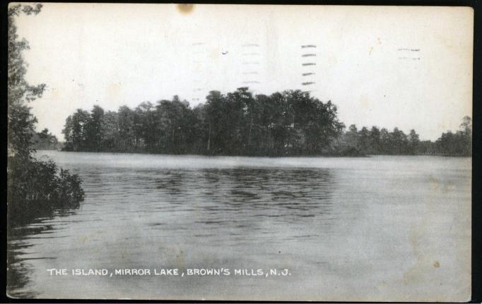Browns Mills - Mirror Lake - The Island - 1940s or so