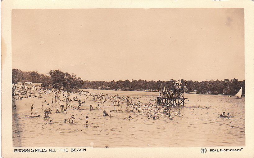 Browns Mills - Swimmers at the beach