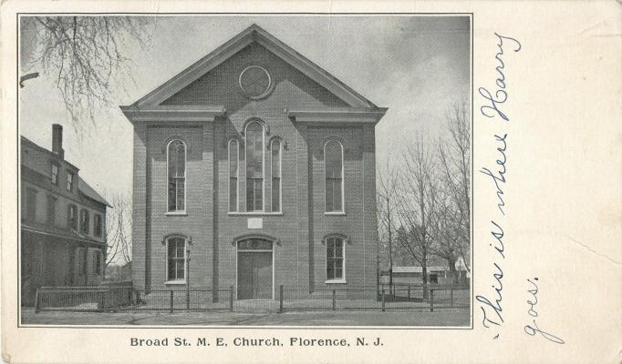 Burlington - Broad Street Methodist Episcopal Church - c 1910