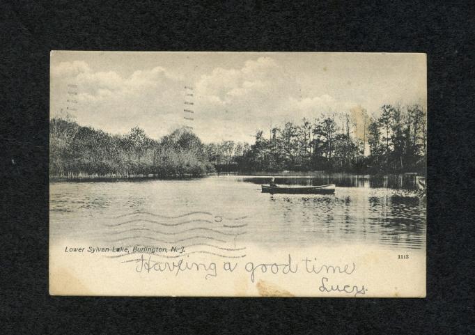 Burlington - Lower Sylvan Lake - Canoe on the water - c 1910