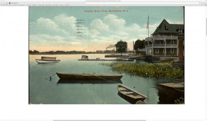 Burlington - Oneida Boat Club - c 1910