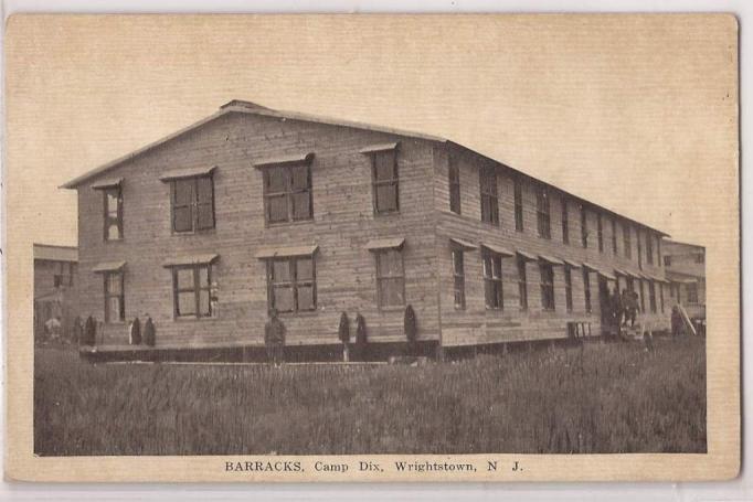 Camp Dix - Barracks view - 1917-18 or so