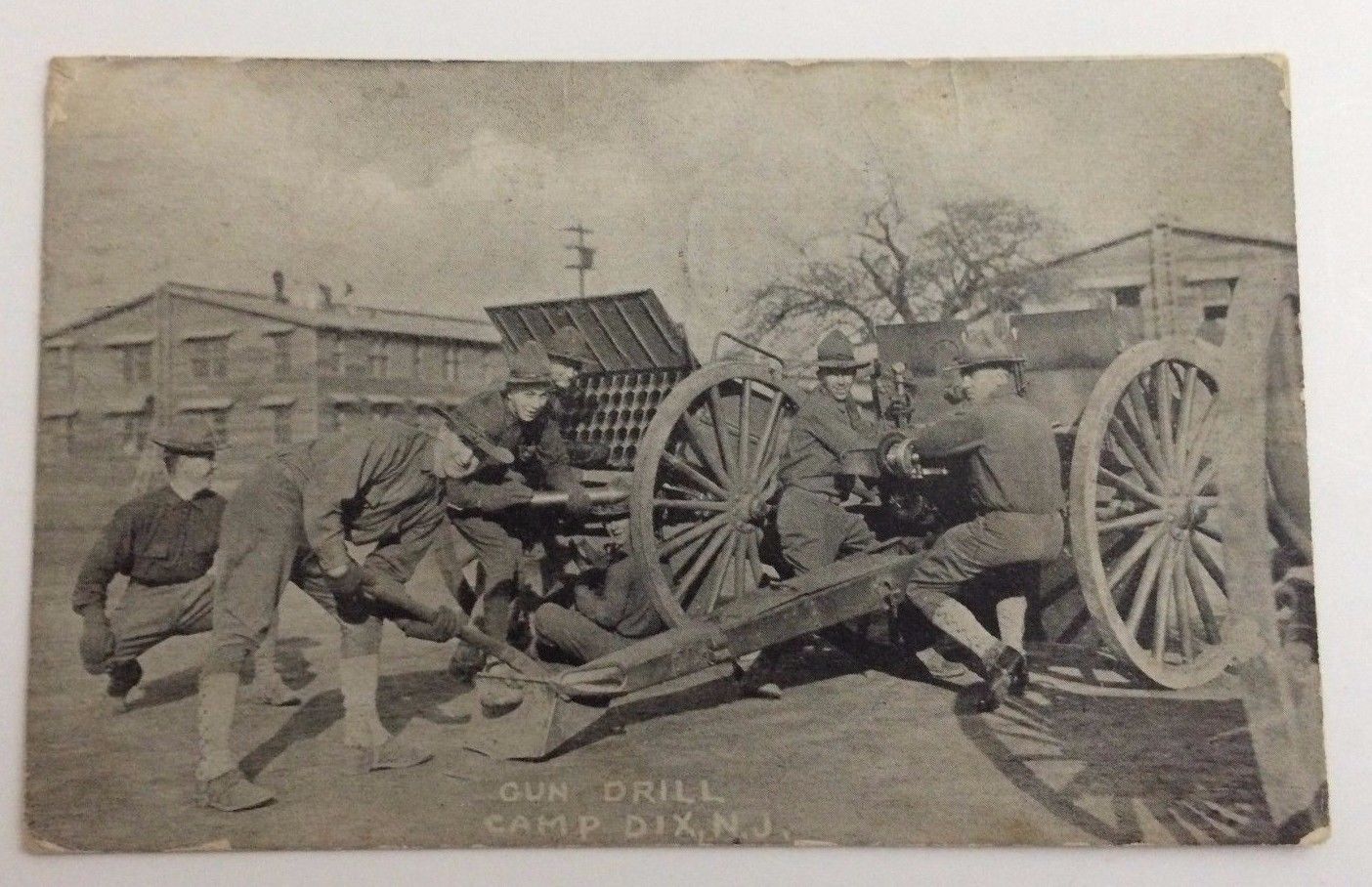 Camp Dix - Burlington County - Artillery drill - c 1917-18