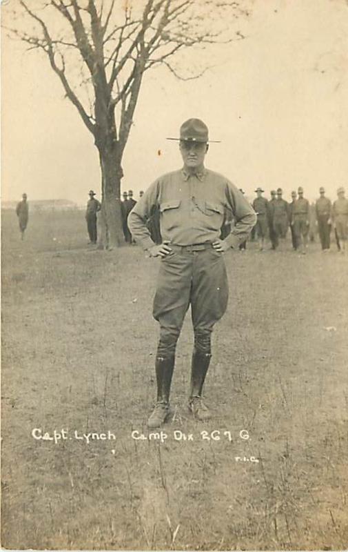 Camp Dix - Captain Lynch - c 1917-18