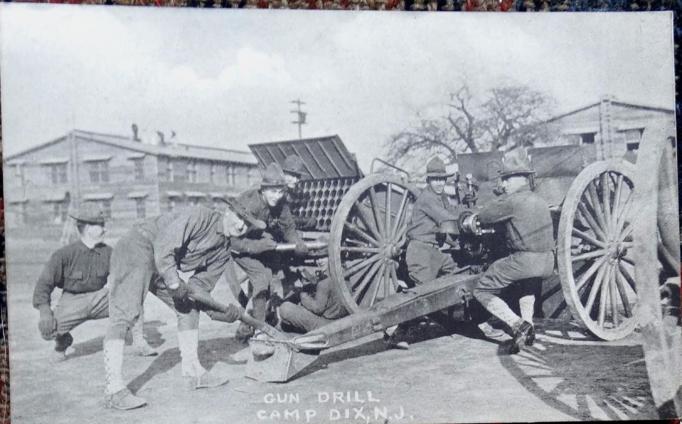 Camp Dix - Gun Drill - around 1917-19