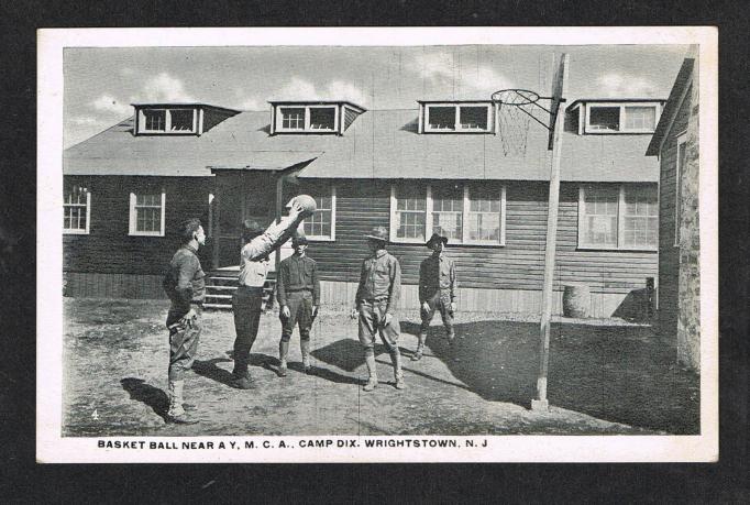 Camp Dix - Scene outside theYMCA - c 1917-19