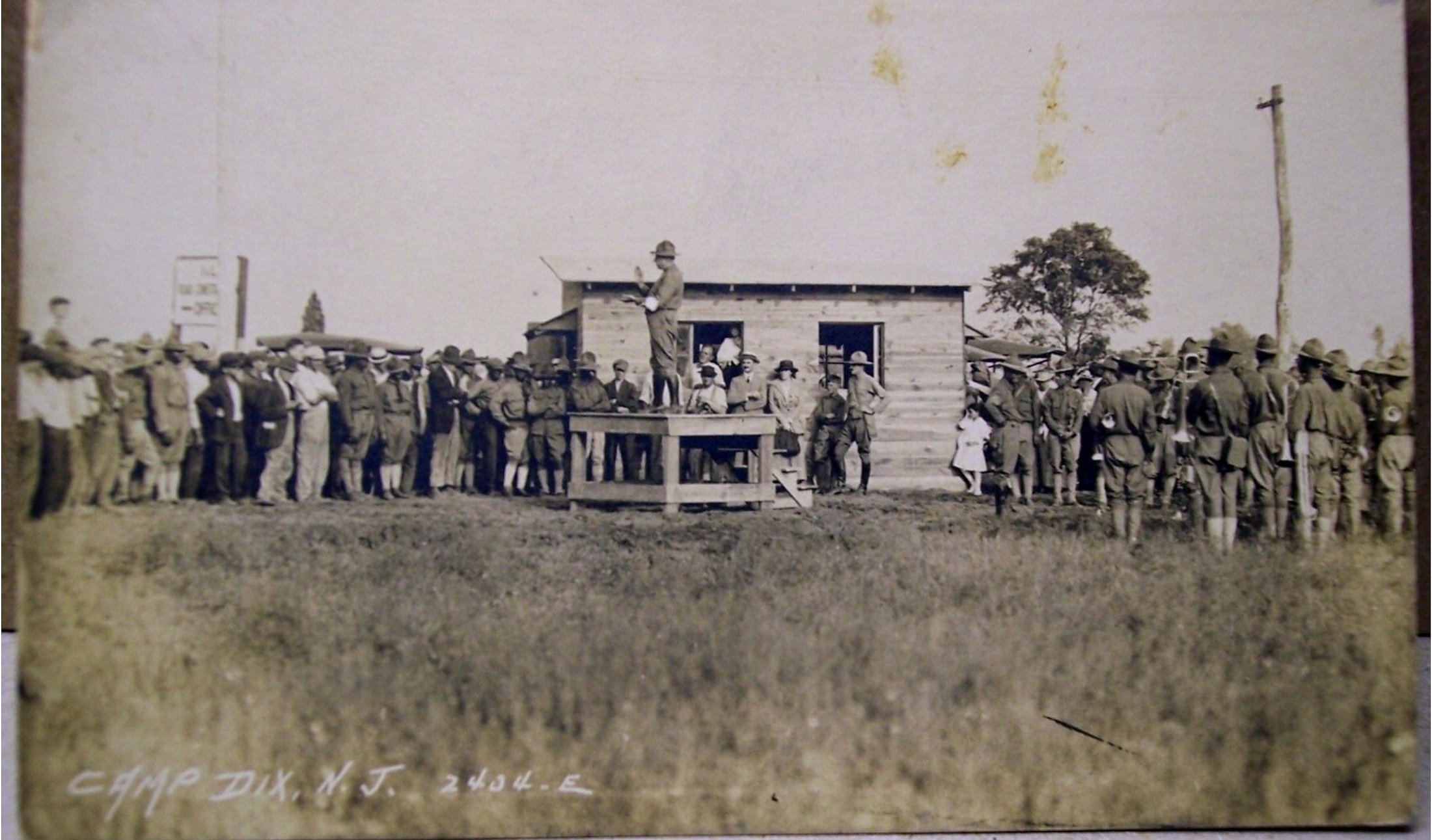 Camp Dix - Something is going on but I dont know what - c 1918