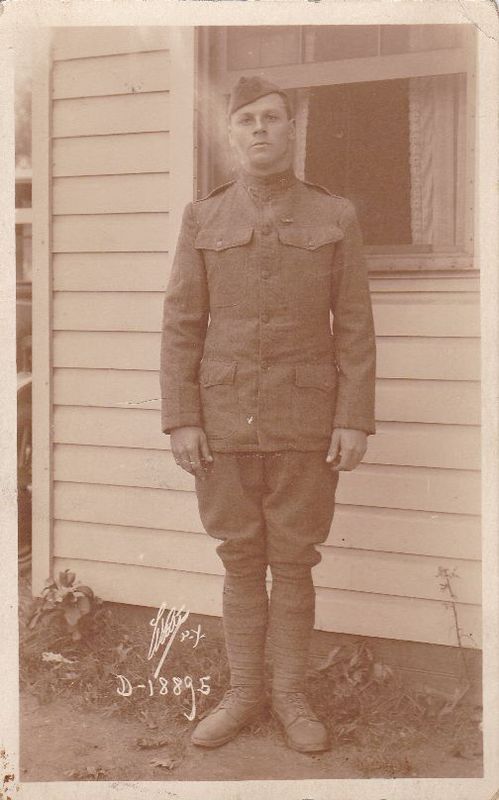 Camp Dix - Unidentified solier - c 1918