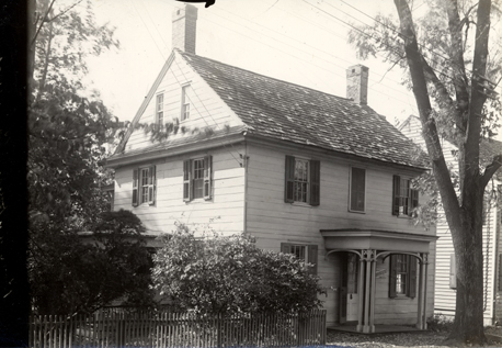 57. Revolutionary House, Crosswicks, Chesterfield Twp., date unknown (owned by Mary Braslain, 1935)