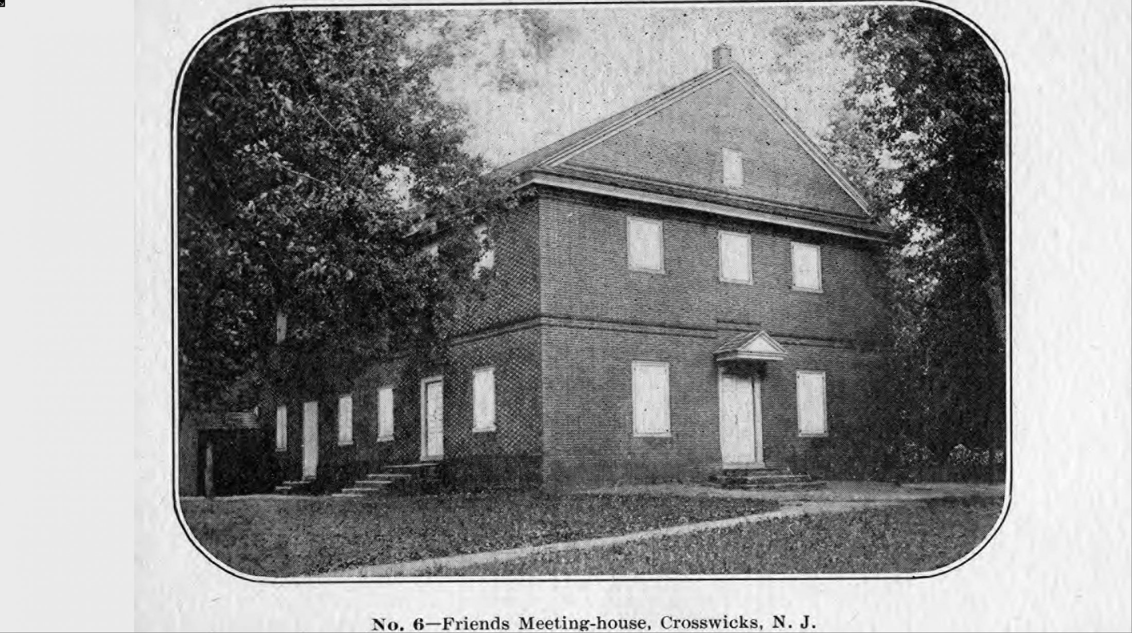 Crosswicks - Chesterfield Friends Meeting House - c 1910