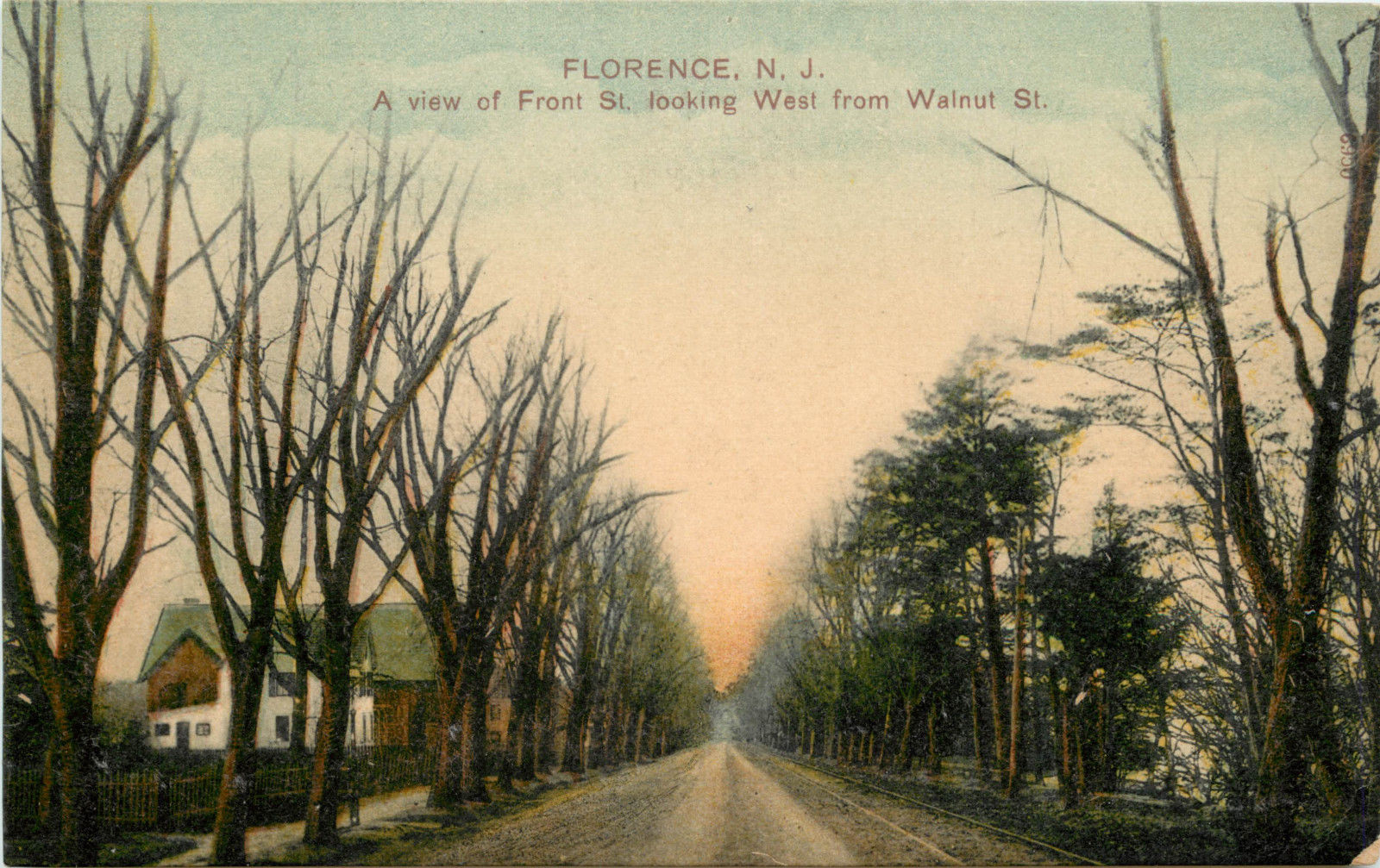 Florence - Front Street West from Walnut Street - c 1910