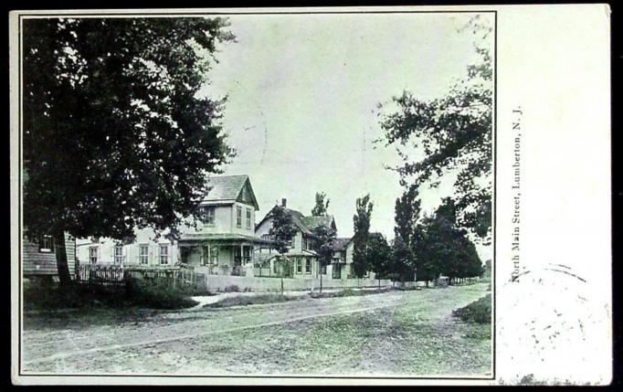 Lumberton - Houses on North Main Street - c 1910