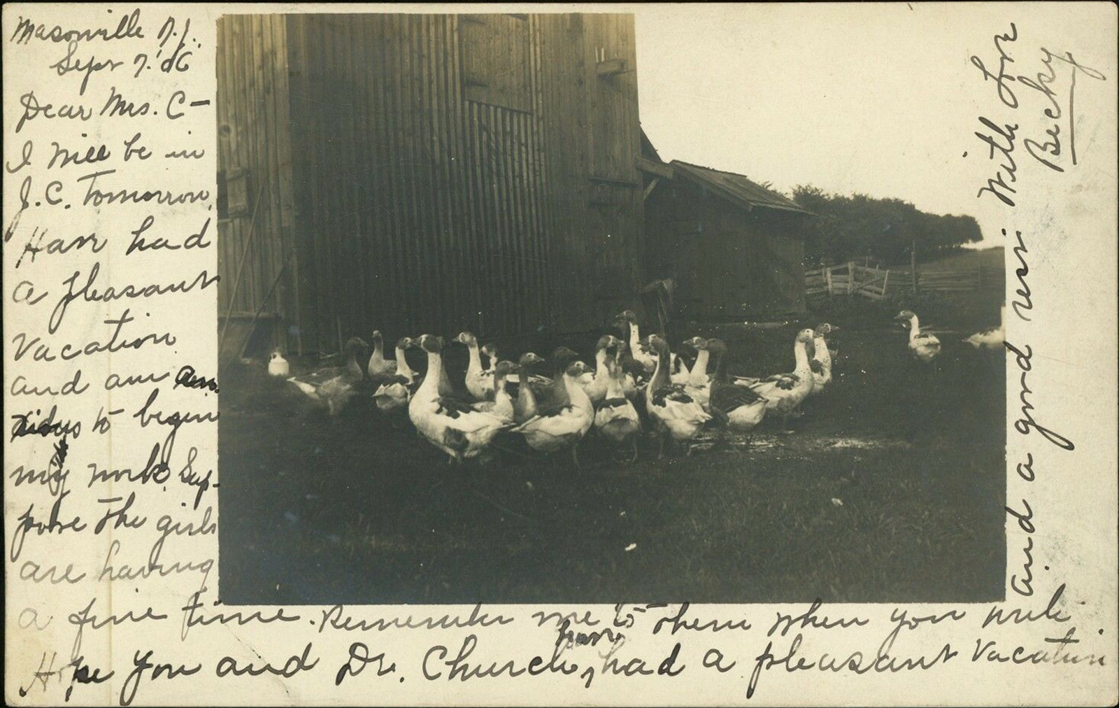 Masonville - Duck Farm - 1906