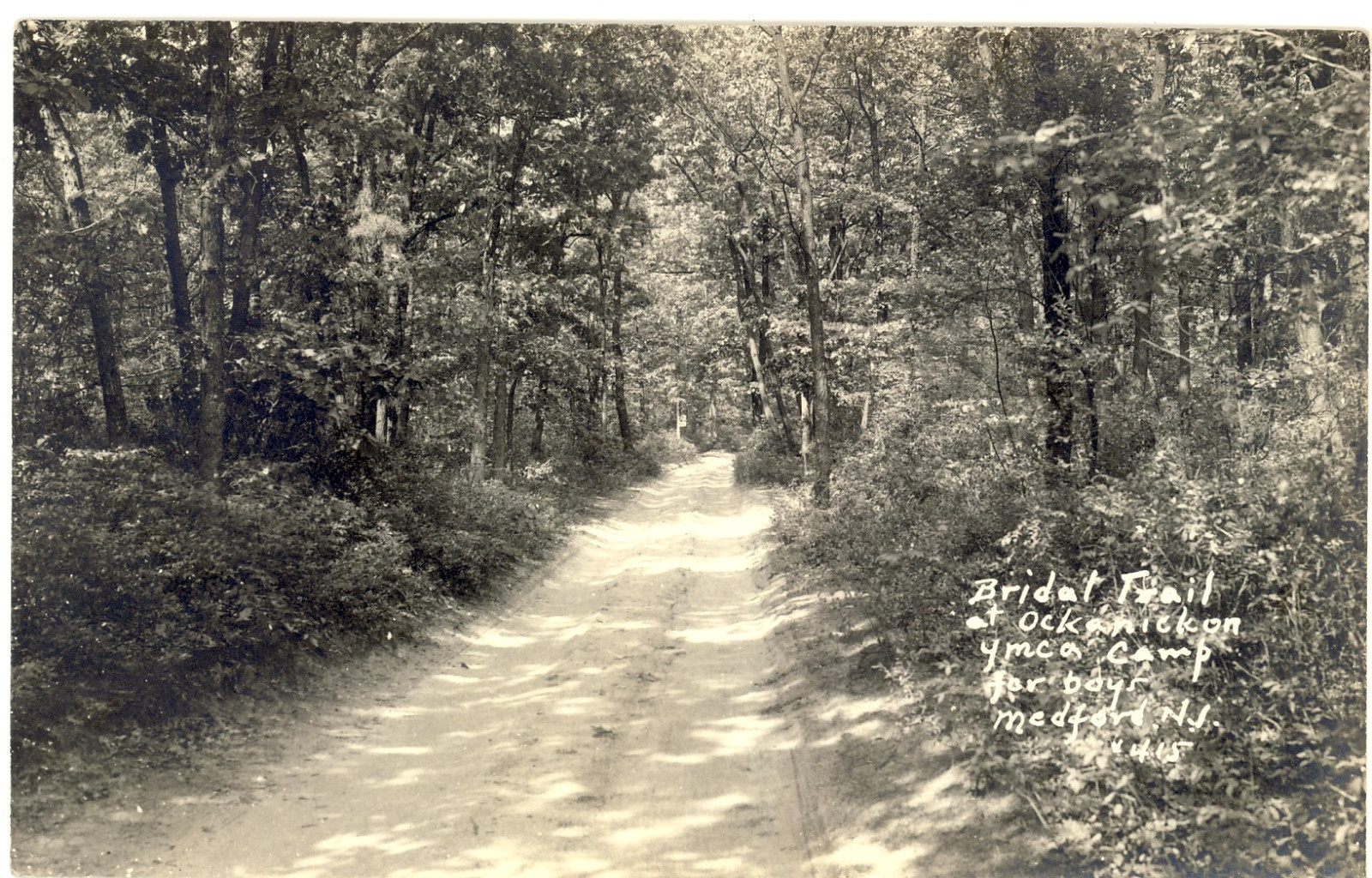 Medford - Bridal Path at Camp Ockanickon - c 1940