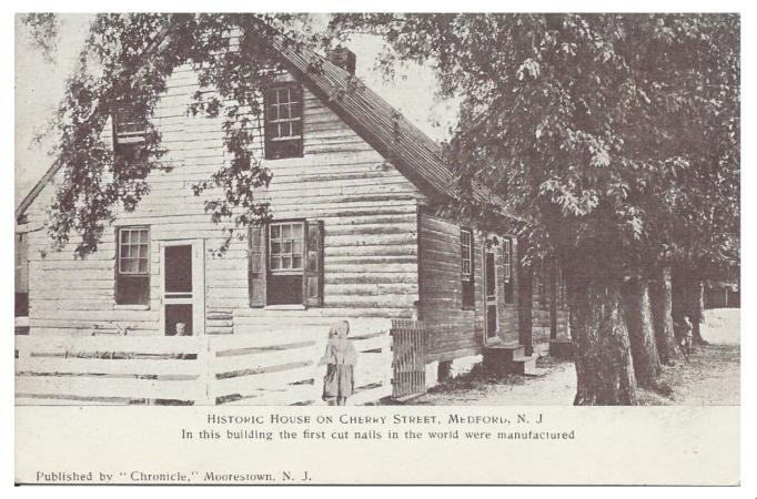 Medford - Historic House on Cherry Street - Also Know as the Old Nail House - Said to be the first place in the world to manufacture cut nails - c 1910