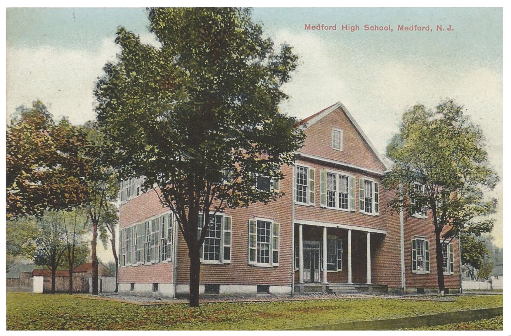 Medford - The Old High School - c 1910