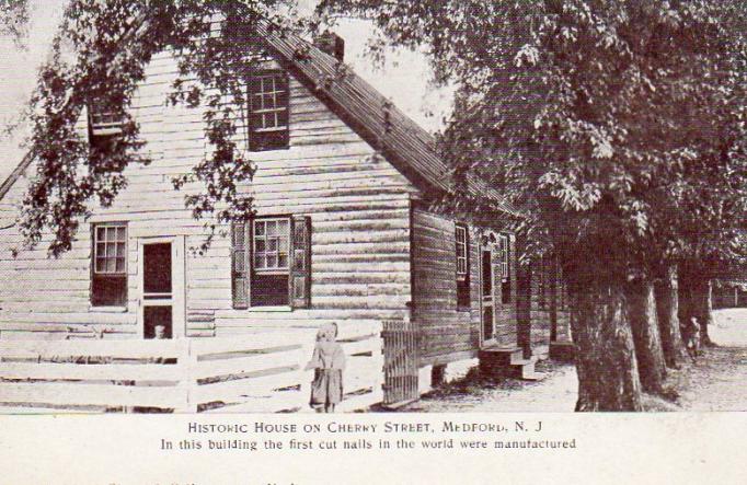 Medford - The old Nail House on Cherry Street - Birthplace of the cut nail - 1910s