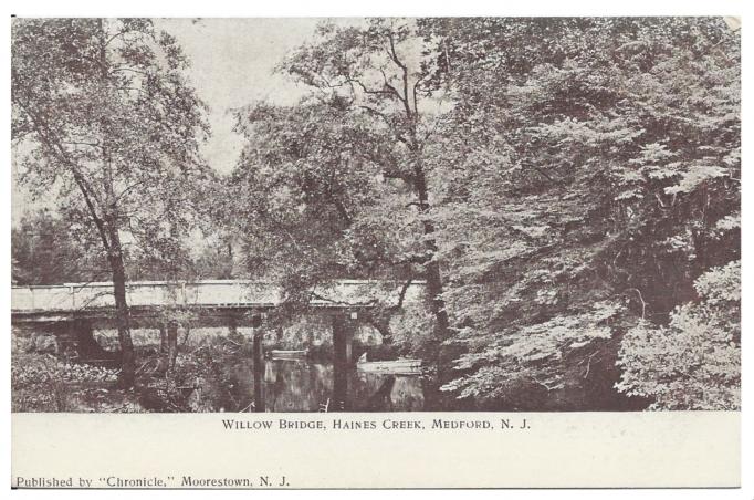 Medford - Willow Bridge over Haines Creek - c 1910