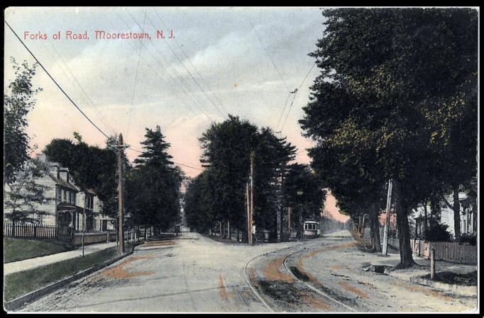 Moorestown - Forks in the road - c 1910