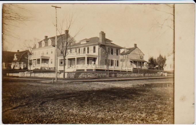 Moorestown - The Buzby residence - Apparently at Main and Mill Streets - c 1910