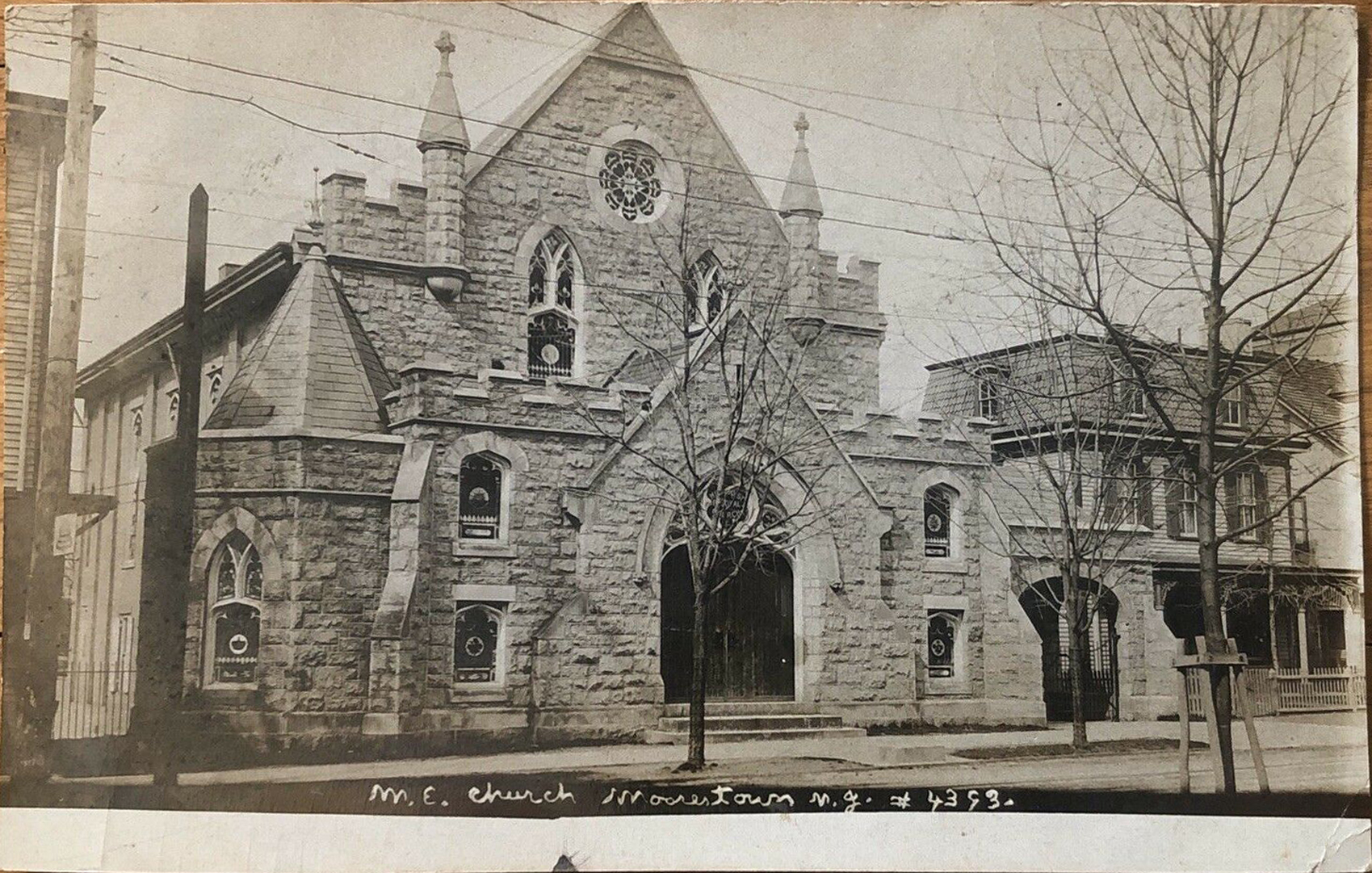 Moorestown - View of the Methodist Episcopal Church - 1909 - b