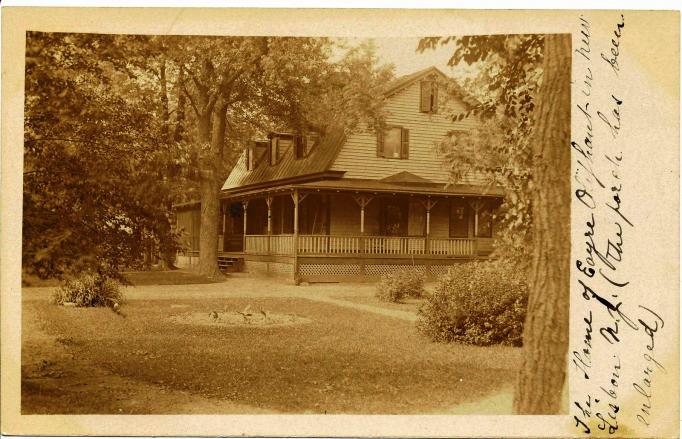 New Lisbon vicinity - Pemberton Township - Oliphant Residence - c 1910 -Clear