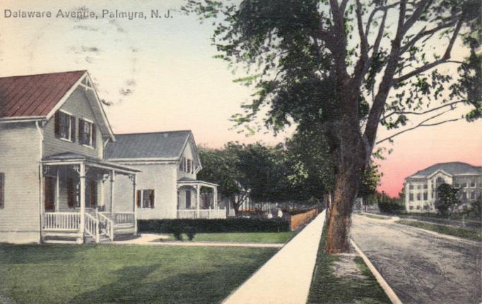 Palmyra - Along Delaware Avenue - c 1910