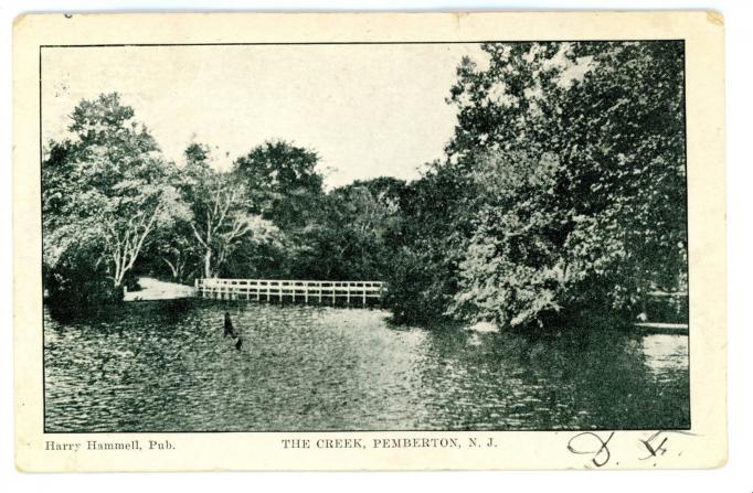 Pemberton - Bridge over the Rancocas - c 1910