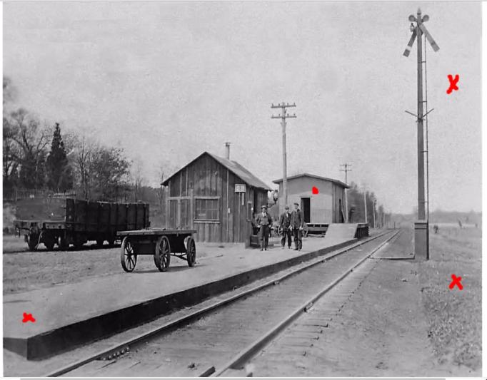Pemberton - South Pemberton Station view - c 1910