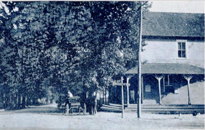 Pointville - Building WPorch - Possibly a store - c 1910 - PWS - c 1910.jpg