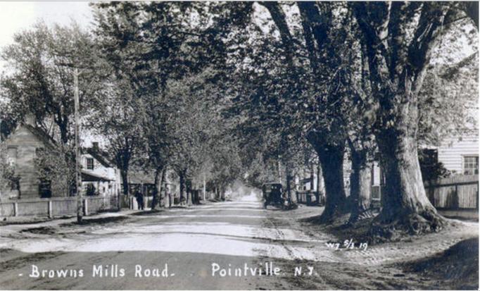 Pointville - View up Browns Mills Road  - c 1910 - PWS