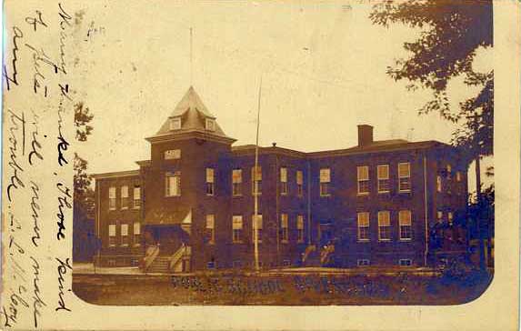 RIVERSIDE-PUBLIC SCHOOL-REAL PHOTO-MAILED 1907