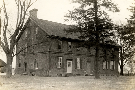 31. Henry and Mary Burr House, on lanes leading from Vincentown-Pemberton and South Pemberton Roads, Southampton Twp., 1785 (occupied by Clinton Worrell, 1935)