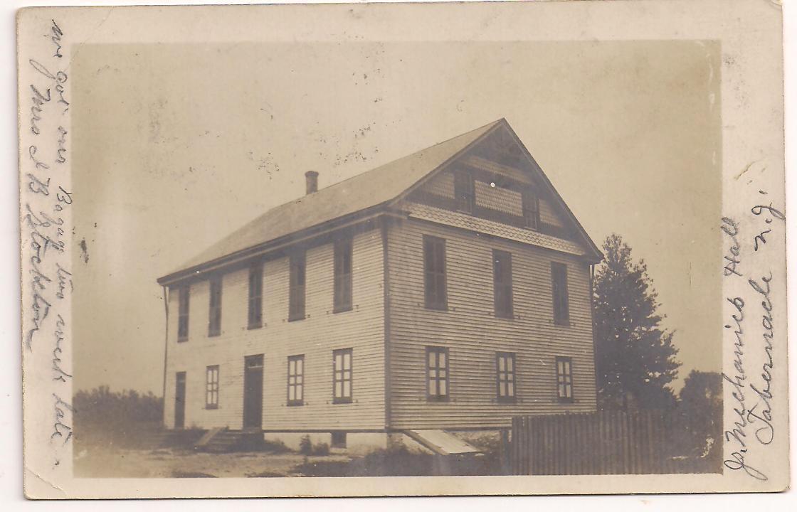 Tabernacle - Mechanics Hall - now town hall - 1907