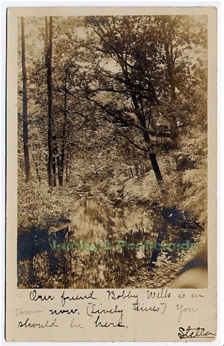 Vincentown - A view of the millpond - 1910