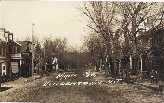 Vincentown - Along main Street - c 1910 or so