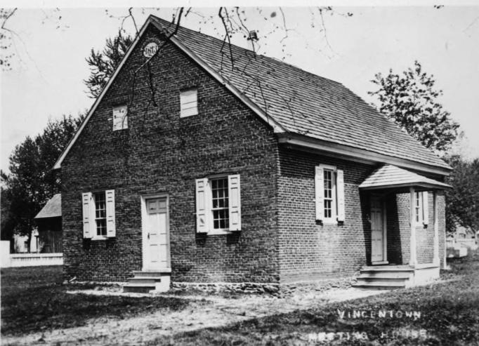 Vincentown - Friends Meeting House - Built 1813 I think - c 1900 or earlier